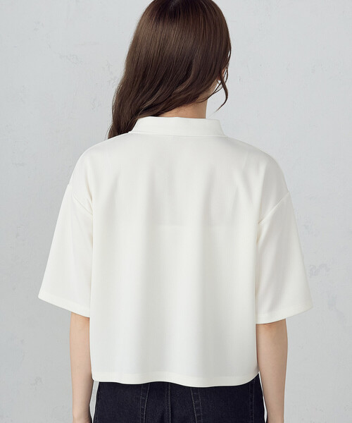 COMME CA ISM(コムサイズム)の「【サスティナブル】 AQUAROBE ポロシャツ(ポロシャツ・レディース・ホワイト/ネイビー/ブルー・FREE)」の15枚目の写真