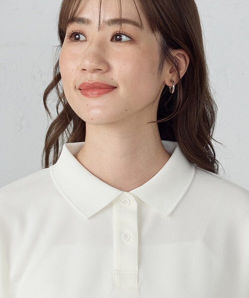 COMME CA ISM(コムサイズム)の「【サスティナブル】 AQUAROBE ポロシャツ(ポロシャツ・レディース・ホワイト/ネイビー/ブルー・FREE)」の16枚目の写真