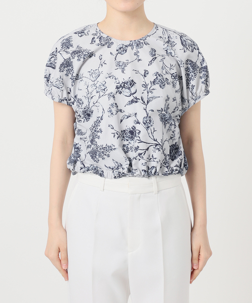 Noble（ノーブル）の「《追加》ヴィンテージフラワープリントブラウス（シャツ/ブラウス・レディース・ベージュ/ホワイト・FREE）」の8枚目の写真