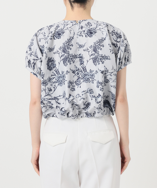 Noble（ノーブル）の「《追加》ヴィンテージフラワープリントブラウス（シャツ/ブラウス・レディース・ベージュ/ホワイト・FREE）」の10枚目の写真