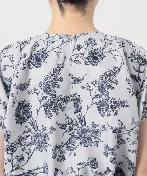 Noble（ノーブル）の「《追加》ヴィンテージフラワープリントブラウス（シャツ/ブラウス・レディース・ベージュ/ホワイト・FREE）」の12枚目の写真