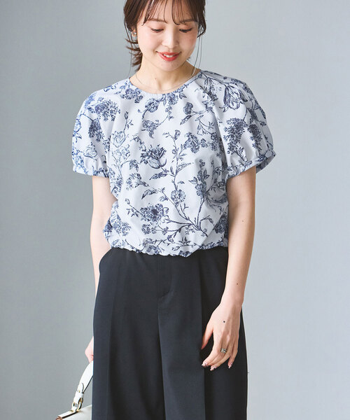 Noble（ノーブル）の「《追加》ヴィンテージフラワープリントブラウス（シャツ/ブラウス・レディース・ベージュ/ホワイト・FREE）」の21枚目の写真