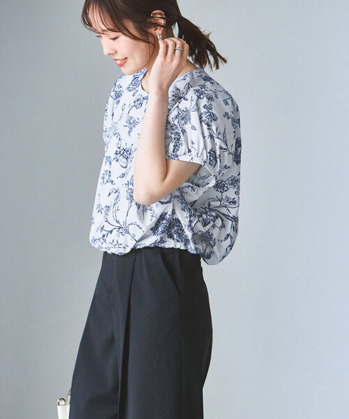 Noble（ノーブル）の「《追加》ヴィンテージフラワープリントブラウス（シャツ/ブラウス・レディース・ベージュ/ホワイト・FREE）」の22枚目の写真