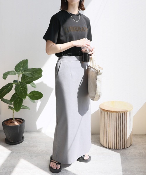 reca（レカ）の「フロッキーロゴプリントTシャツ（Tシャツ/カットソー・レディース・オフホワイト/ブラック・FREE）」の11枚目の写真