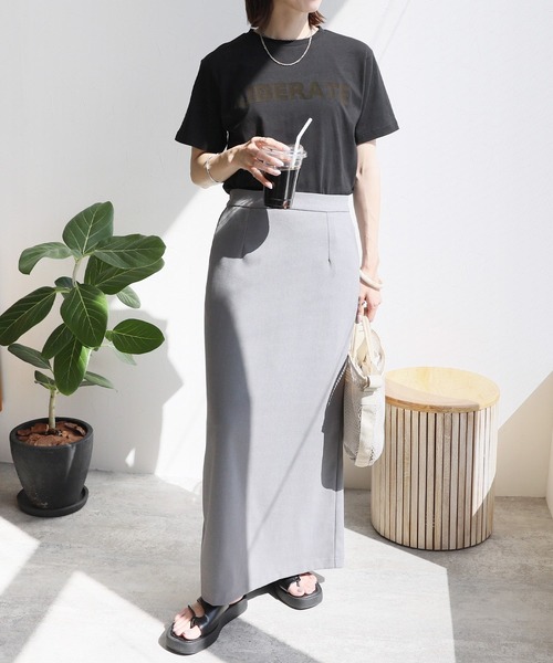 reca（レカ）の「フロッキーロゴプリントTシャツ（Tシャツ/カットソー・レディース・オフホワイト/ブラック・FREE）」の13枚目の写真