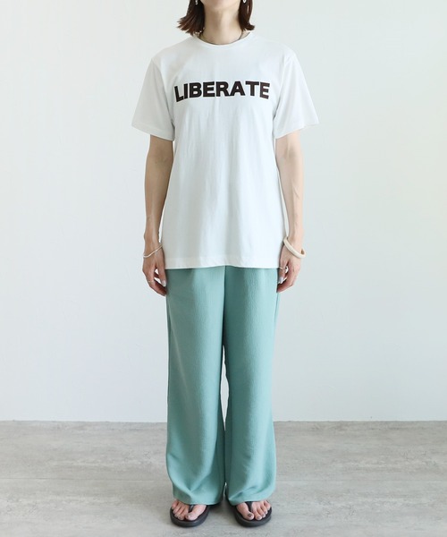 reca（レカ）の「フロッキーロゴプリントTシャツ（Tシャツ/カットソー・レディース・オフホワイト/ブラック・FREE）」の15枚目の写真