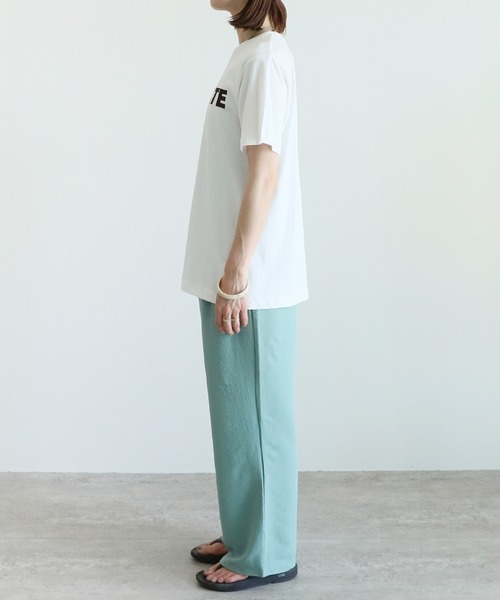 reca（レカ）の「フロッキーロゴプリントTシャツ（Tシャツ/カットソー・レディース・オフホワイト/ブラック・FREE）」の16枚目の写真