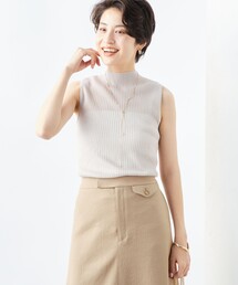 NOLLEY’S | 《手洗い可能》《アンサンブル対応》シアーリブノースリーブプルオーバーニット(ニット/セーター)