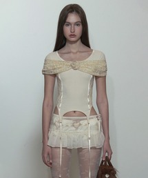 Corset U Neck Tee/コルセットUネックT