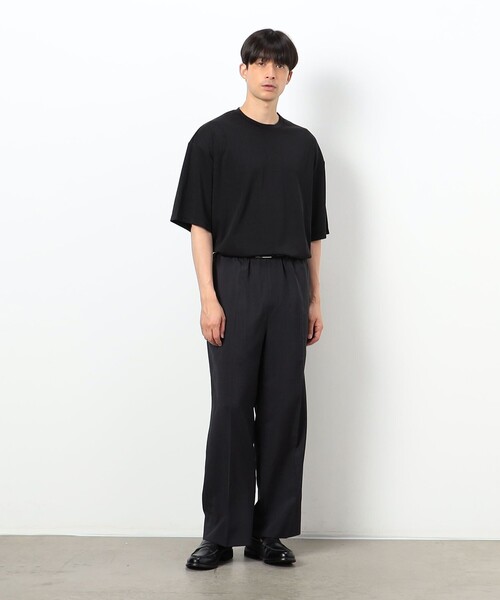 COMME CA ISM（コムサイズム）の「【オンラインストア限定】 ビッグシルエット クルーネックＴシャツ（Tシャツ/カットソー・メンズ・ホワイト/ブラック・MEDIUM/X-LARGE/LARGE）」の9枚目の写真