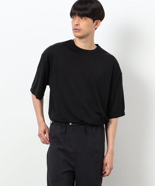 COMME CA ISM（コムサイズム）の「【オンラインストア限定】 ビッグシルエット クルーネックＴシャツ（Tシャツ/カットソー・メンズ・ホワイト/ブラック・MEDIUM/X-LARGE/LARGE）」の3枚目の写真