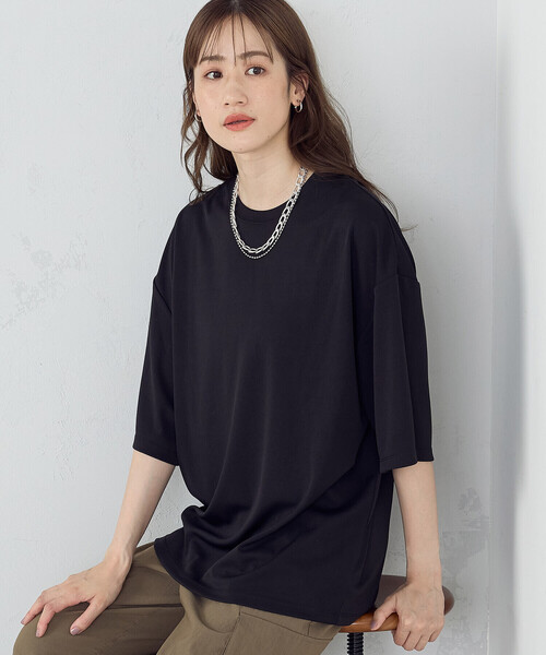 COMME CA ISM（コムサイズム）の「【オンラインストア限定】 ビッグシルエット クルーネックＴシャツ（Tシャツ/カットソー・メンズ・ホワイト/ブラック・MEDIUM/X-LARGE/LARGE）」の16枚目の写真