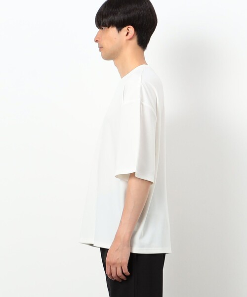 COMME CA ISM（コムサイズム）の「【オンラインストア限定】 ビッグシルエット クルーネックＴシャツ（Tシャツ/カットソー・メンズ・ホワイト/ブラック・MEDIUM/X-LARGE/LARGE）」の12枚目の写真
