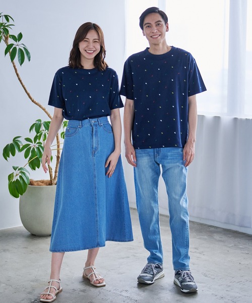 Arnold Palmer（アーノルドパーマー）の「アンブレラパターン シェア 総柄 Ｔシャツ（Tシャツ/カットソー・レディース・ホワイト系2/ホワイト系1/ネイビー系2/ネイビー系1・M/LL/L/S/XS）」の17枚目の写真