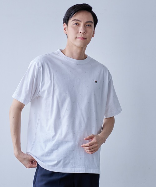 Arnold Palmer（アーノルドパーマー）の「アンブレラパターン シェア 総柄 Ｔシャツ（Tシャツ/カットソー・レディース・ホワイト系2/ホワイト系1/ネイビー系2/ネイビー系1・M/LL/L/S/XS）」の21枚目の写真