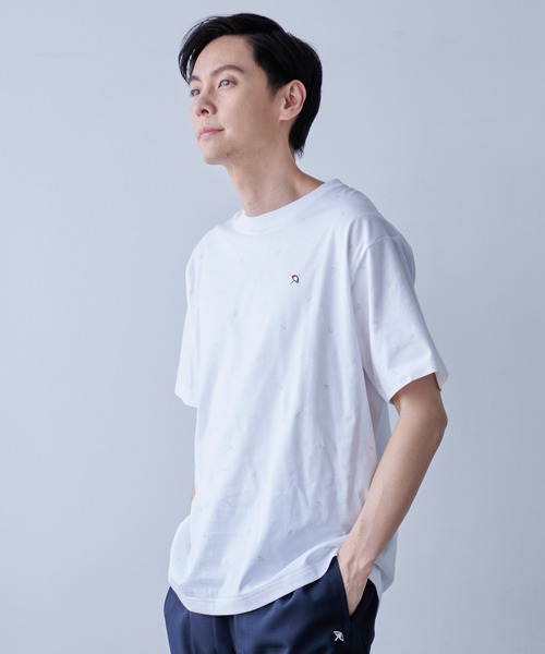 Arnold Palmer（アーノルドパーマー）の「アンブレラパターン シェア 総柄 Ｔシャツ（Tシャツ/カットソー・レディース・ホワイト系2/ホワイト系1/ネイビー系2/ネイビー系1・M/LL/L/S/XS）」の22枚目の写真