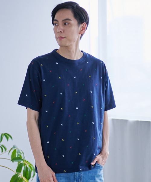 Arnold Palmer（アーノルドパーマー）の「アンブレラパターン シェア 総柄 Ｔシャツ（Tシャツ/カットソー・レディース・ホワイト系2/ホワイト系1/ネイビー系2/ネイビー系1・M/LL/L/S/XS）」の5枚目の写真