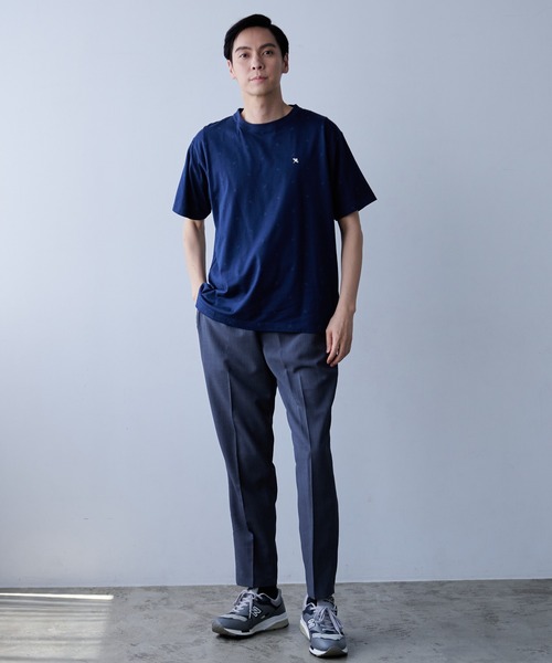 Arnold Palmer（アーノルドパーマー）の「アンブレラパターン シェア 総柄 Ｔシャツ（Tシャツ/カットソー・レディース・ホワイト系2/ホワイト系1/ネイビー系2/ネイビー系1・M/LL/L/S/XS）」の12枚目の写真