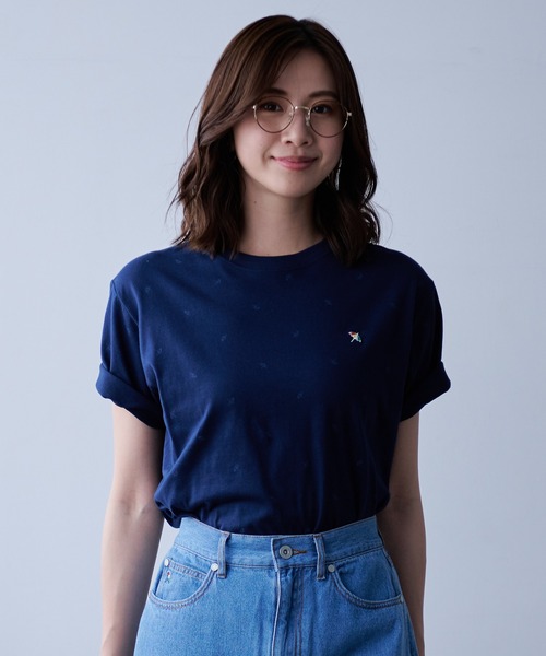 Arnold Palmer（アーノルドパーマー）の「アンブレラパターン シェア 総柄 Ｔシャツ（Tシャツ/カットソー・レディース・ホワイト系2/ホワイト系1/ネイビー系2/ネイビー系1・M/LL/L/S/XS）」の14枚目の写真