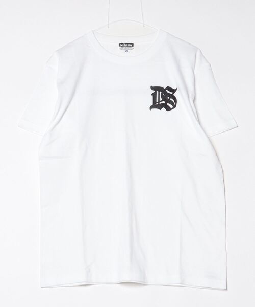 DOUBLE STEAL（ダブルスティール）の「DSワンポイント Tシャツ（Tシャツ/カットソー・メンズ・ホワイト/チャコールグレー/ブラック・MEDIUM/LARGE/X-LARGE）」の5枚目の写真