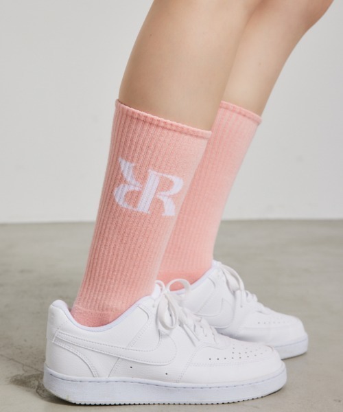RIENDA GOLF(リエンダゴルフ)の「【RIENDA GOLF】Rロゴリブソックス(ソックス/靴下・レディース・ライトブルー/グリーン/ピンク・FREE)」の3枚目の写真