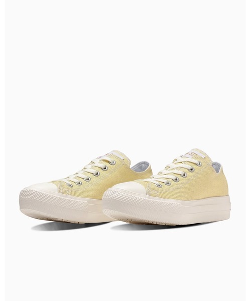 CONVERSE ALL STAR(コンバースオールスター)の「ALL STAR LIGHT PLTS SHINYCANVAS OX / オールスター ライト PLTS シャイニーキャンバス OX(スニーカー・レディース・ゴールド・3.5/4/4.5/5/5.5/6)」の1枚目の写真