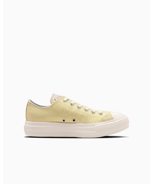 CONVERSE ALL STAR(コンバースオールスター)の「ALL STAR LIGHT PLTS SHINYCANVAS OX / オールスター ライト PLTS シャイニーキャンバス OX(スニーカー・レディース・ゴールド・3.5/4/4.5/5/5.5/6)」の3枚目の写真