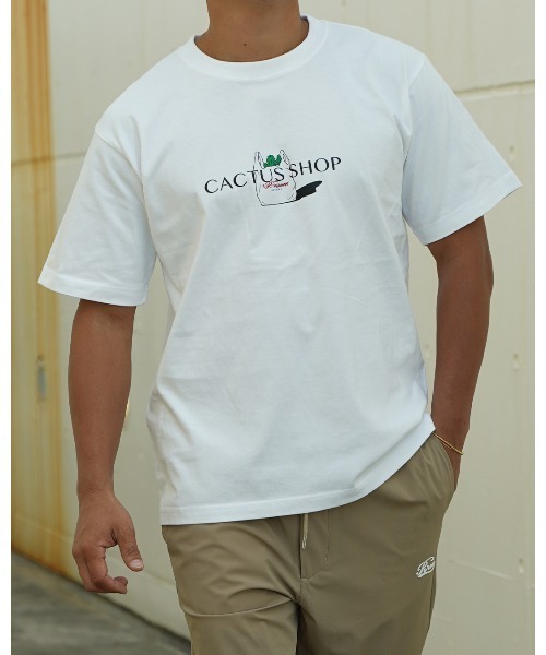 カクタスショッププリントTシャツ（Tシャツ/カットソー）｜#Re:room（リルーム）