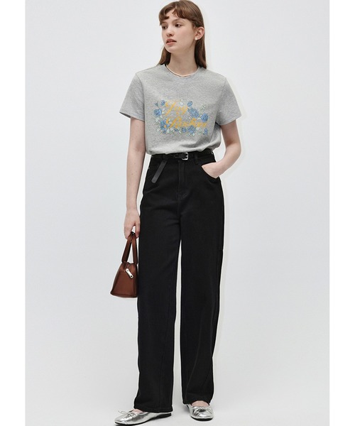 Fano Studios(ファノ ストゥディオズ)の「フラワーレタリングプリントTシャツ FX24S092【Fano Studios】(Tシャツ/カットソー・レディース・ピンク/グレー・L/M/S)」の9枚目の写真