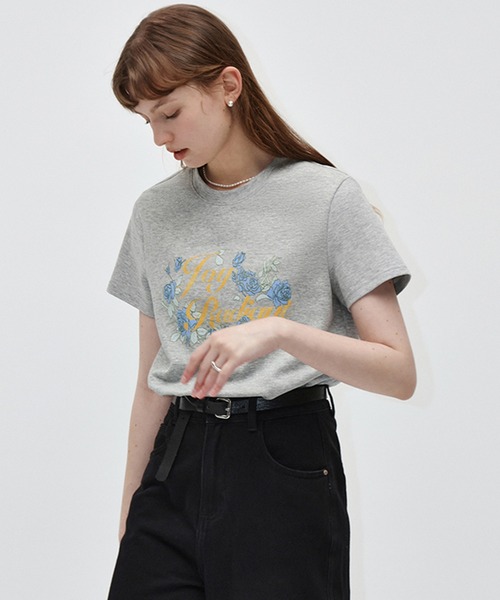 Fano Studios(ファノ ストゥディオズ)の「フラワーレタリングプリントTシャツ FX24S092【Fano Studios】(Tシャツ/カットソー・レディース・ピンク/グレー・L/M/S)」の7枚目の写真