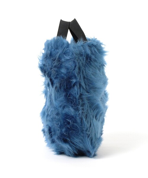 INFIELDER DESIGN（インフィールダーデザイン）の「【別注】INFIELDER DESIGN / MLB ファーバッグ YYB（トートバッグ・レディース・ホワイト/ネイビー・ONE SIZE）」の5枚目の写真