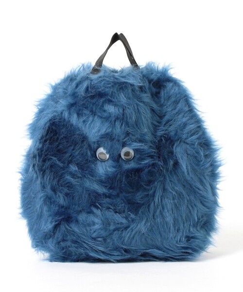 INFIELDER DESIGN（インフィールダーデザイン）の「【別注】INFIELDER DESIGN / MLB ファーバッグ YYB（トートバッグ・レディース・ホワイト/ネイビー・ONE SIZE）」の6枚目の写真