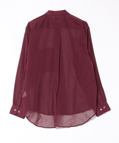 FACTOTUM（ファクトタム）の「【FACTOTUM】Organdy Round Hem Shirt（シャツ/ブラウス・メンズ・ワイン・46）」の2枚目の写真