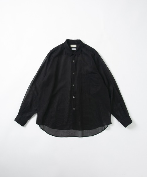 FACTOTUM（ファクトタム）の「【FACTOTUM】Organdy Round Hem Shirt（シャツ/ブラウス・メンズ・ワイン・46）」の10枚目の写真