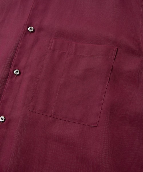 FACTOTUM（ファクトタム）の「【FACTOTUM】Organdy Round Hem Shirt（シャツ/ブラウス・メンズ・ワイン・46）」の15枚目の写真