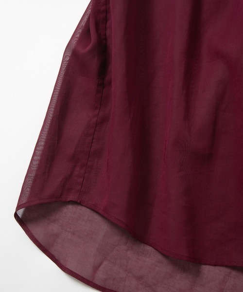 FACTOTUM（ファクトタム）の「【FACTOTUM】Organdy Round Hem Shirt（シャツ/ブラウス・メンズ・ワイン・46）」の21枚目の写真