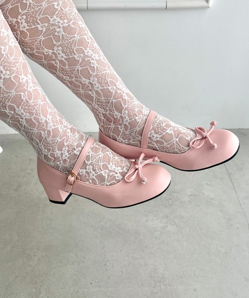 Loueme(ルエム)の「ストラップヒールバレエパンプス(パンプス・レディース・アイボリー/ピンク・23.5cm/24.5cm)」の14枚目の写真