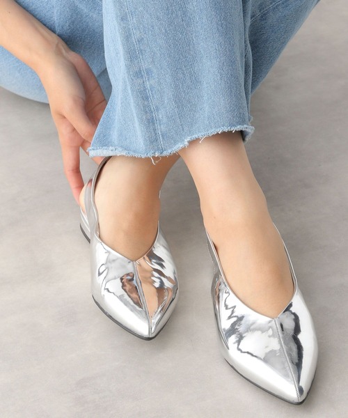 LEPSIM（レプシィム）の「メタリックバックストラップミュール　132003（その他シューズ・レディース・ブラック/シルバー・MEDIUM/LARGE）」の8枚目の写真