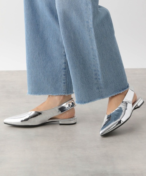 LEPSIM（レプシィム）の「メタリックバックストラップミュール　132003（その他シューズ・レディース・ブラック/シルバー・MEDIUM/LARGE）」の9枚目の写真