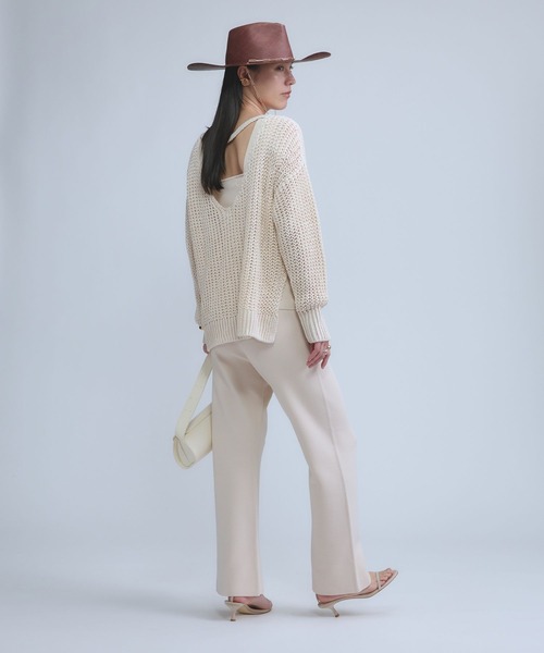 Chaos（カオス）の「Chaos(カオス)/ウォーダリネンプルオーバー（ニット/セーター・レディース・ブラック/チャコール/ホワイト/ライトグレー/ピンク/アイボリー/ライトブルー・FREE）」の17枚目の写真