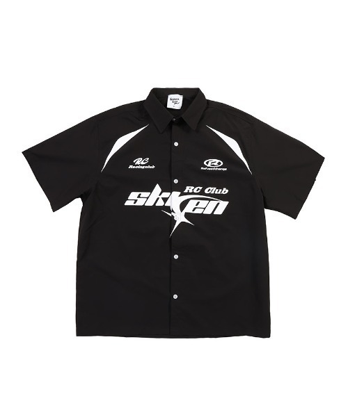 SAKAZEN（サカゼン）の「【ワンサイズ展開】 サッカーゲームプリント オーバーサイズ 半袖 ブロークコア SB-8635（シャツ/ブラウス・メンズ・ブラック/ホワイト・LL）」の19枚目の写真