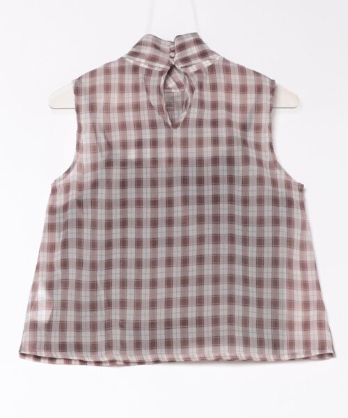 REDYAZEL（レディアゼル）の「【セットアップ可能】ボウタイノースリブラウス（シャツ/ブラウス・レディース・ブラウン/ベージュ/ブラック・FREE）」の5枚目の写真