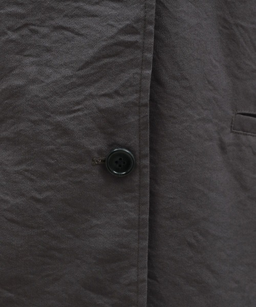 LAKOLE（ラコレ）の「ハーフスリーブシアージャケット / 130596（テーラードジャケット・レディース・チャコール/アイボリー/サンドグレー・MEDIUM/SMALL）」の12枚目の写真