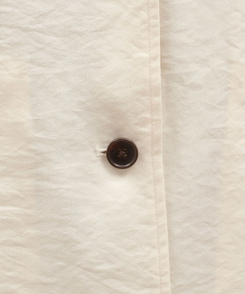LAKOLE（ラコレ）の「ハーフスリーブシアージャケット / 130596（テーラードジャケット・レディース・チャコール/アイボリー/サンドグレー・MEDIUM/SMALL）」の13枚目の写真