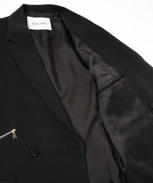 CULLNI（クルニ）の「24-AW-028 / Double Satin Zip Pocket Tailored