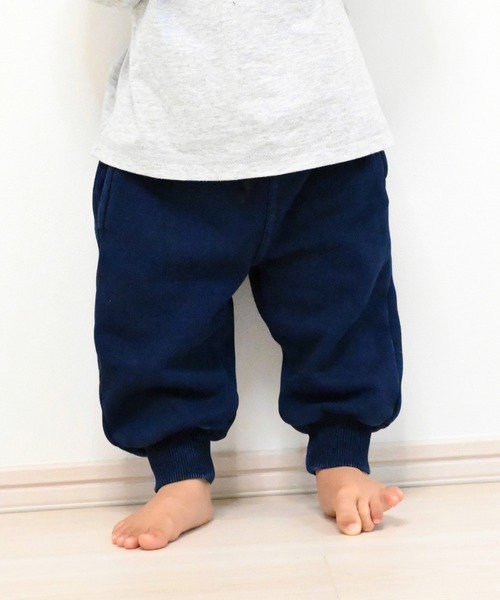 MAKE YOUR DAY（メイクユアデイ）の「裏シャギージョガーパンツ■80～140cm（スウェットパンツ・キッズ・ネイビー/グリーン/チャコールグレー/ブラック・80/90/100/110/120/130/140）」の4枚目の写真