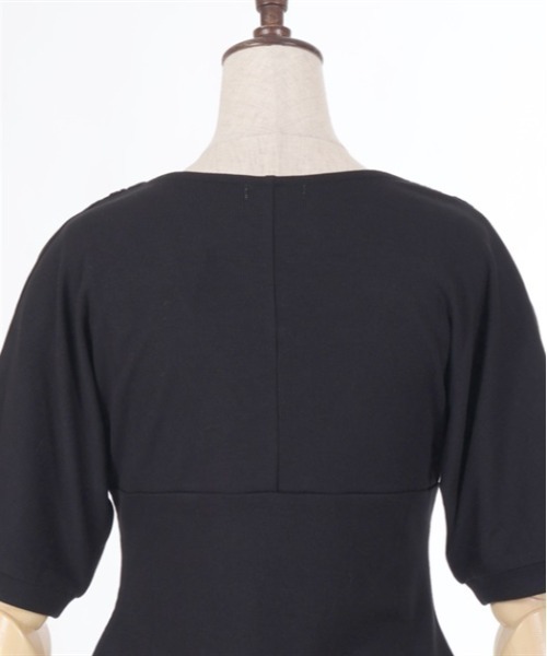 axes femme(アクシーズファム)の「ドルマン風Vネックトップス(Tシャツ/カットソー・レディース・ネイビー/ホワイト/ブラック・FREE)」の14枚目の写真