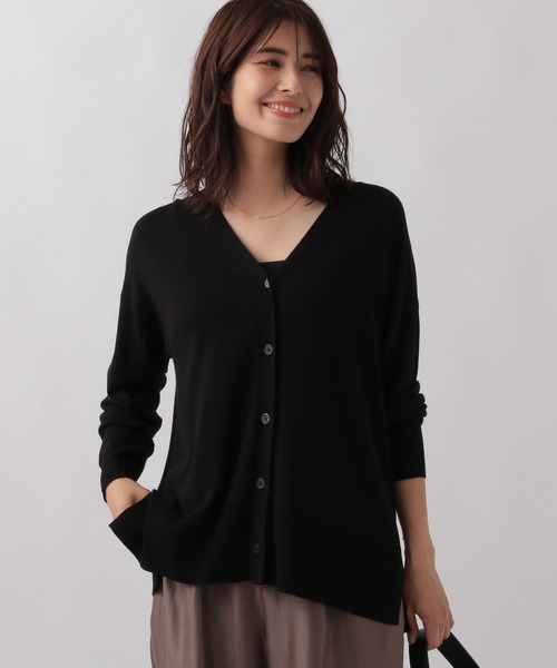 Elura（エルーラ）の「ひやっとタッチニットカーディガン/133604（カーディガン/ボレロ・レディース・ブルー/ブラック/ライトベージュ・FREE）」の17枚目の写真