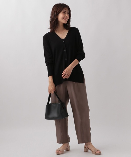 Elura（エルーラ）の「ひやっとタッチニットカーディガン/133604（カーディガン/ボレロ・レディース・ブルー/ブラック/ライトベージュ・FREE）」の15枚目の写真