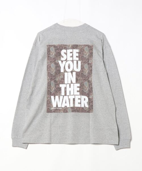 MAGIC NUMBER（マジック ナンバー）の「【MAGIC NUMBER】DARK PAISLEY SEE YOU IN THE WATER L/S T-SHIRT / ダークペイズリー シーユーインザウォーター ロングスリーブティーシャツ（Tシャツ/カットソー・メンズ・ホワイト系1/ホワイト系2/グレー系1/グレー系2・MEDIUM/LARGE/X-LARGE）」の8枚目の写真